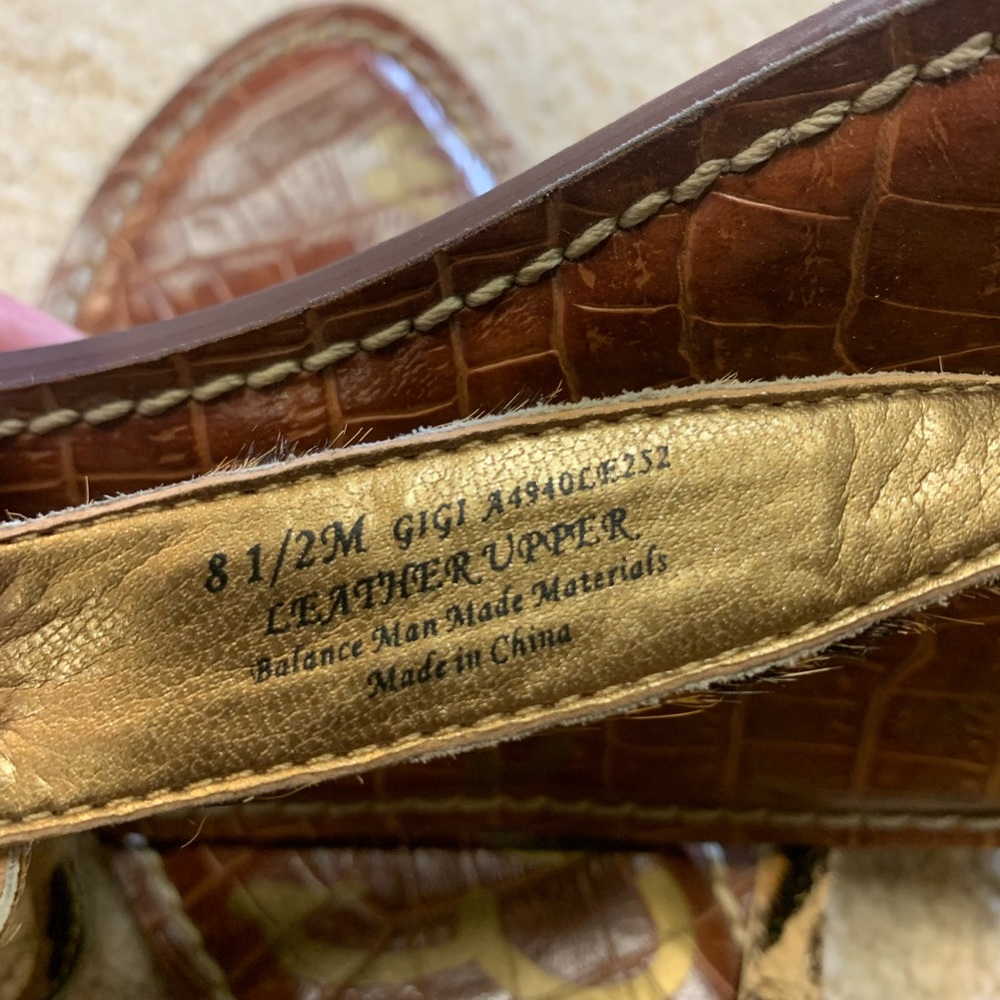 Leopard hide Sam Edelman flip flops